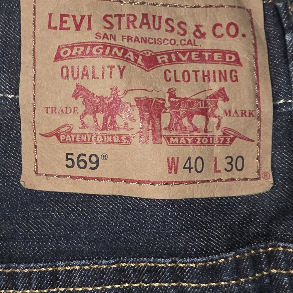 Levi's 569 Men's Loose Straight Fit Jeans - Dark Blue